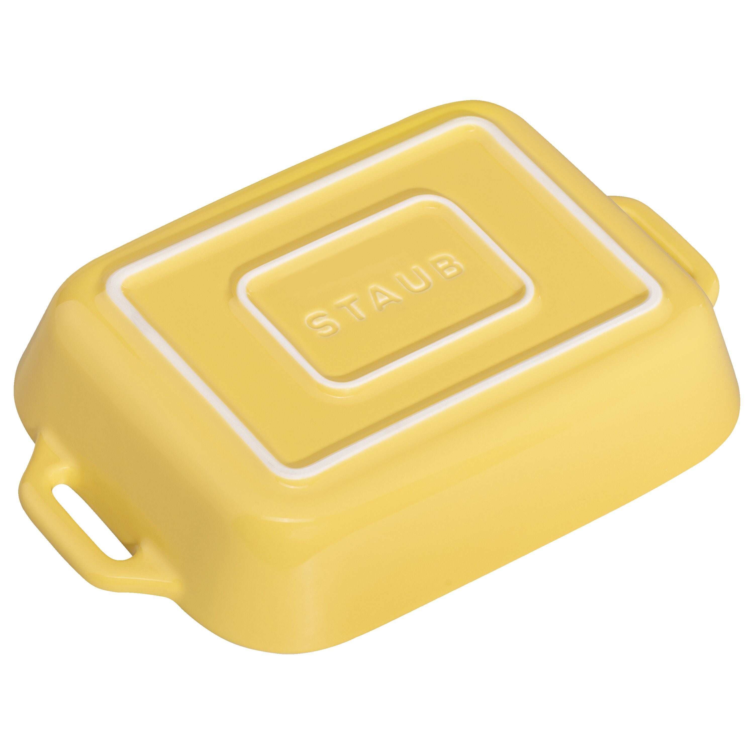 STAUB Ceramique Rectangular Baking Dish Set Citron 3 Piece-3