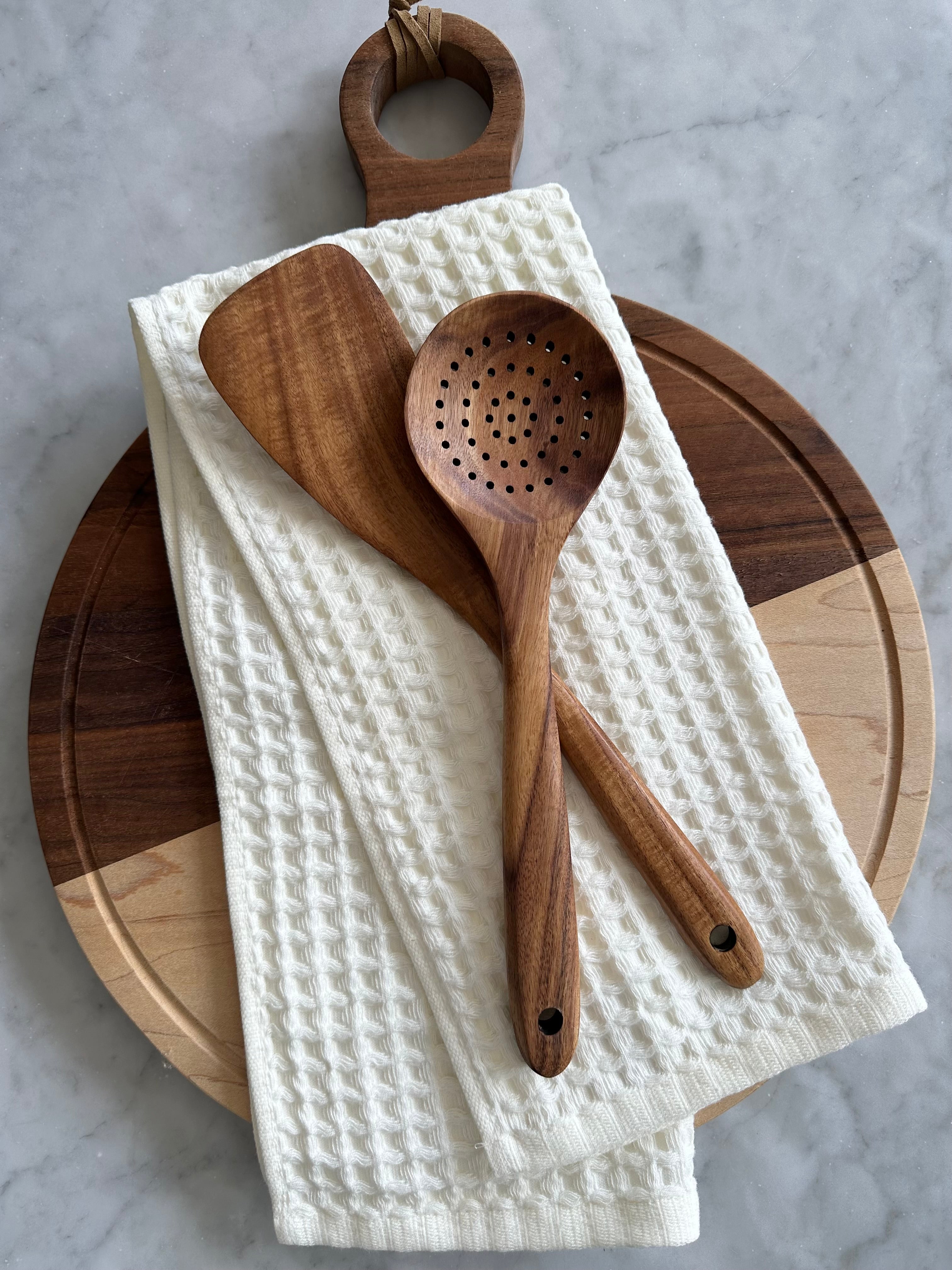 Teak Wooden Utensils, Set of 4-2
