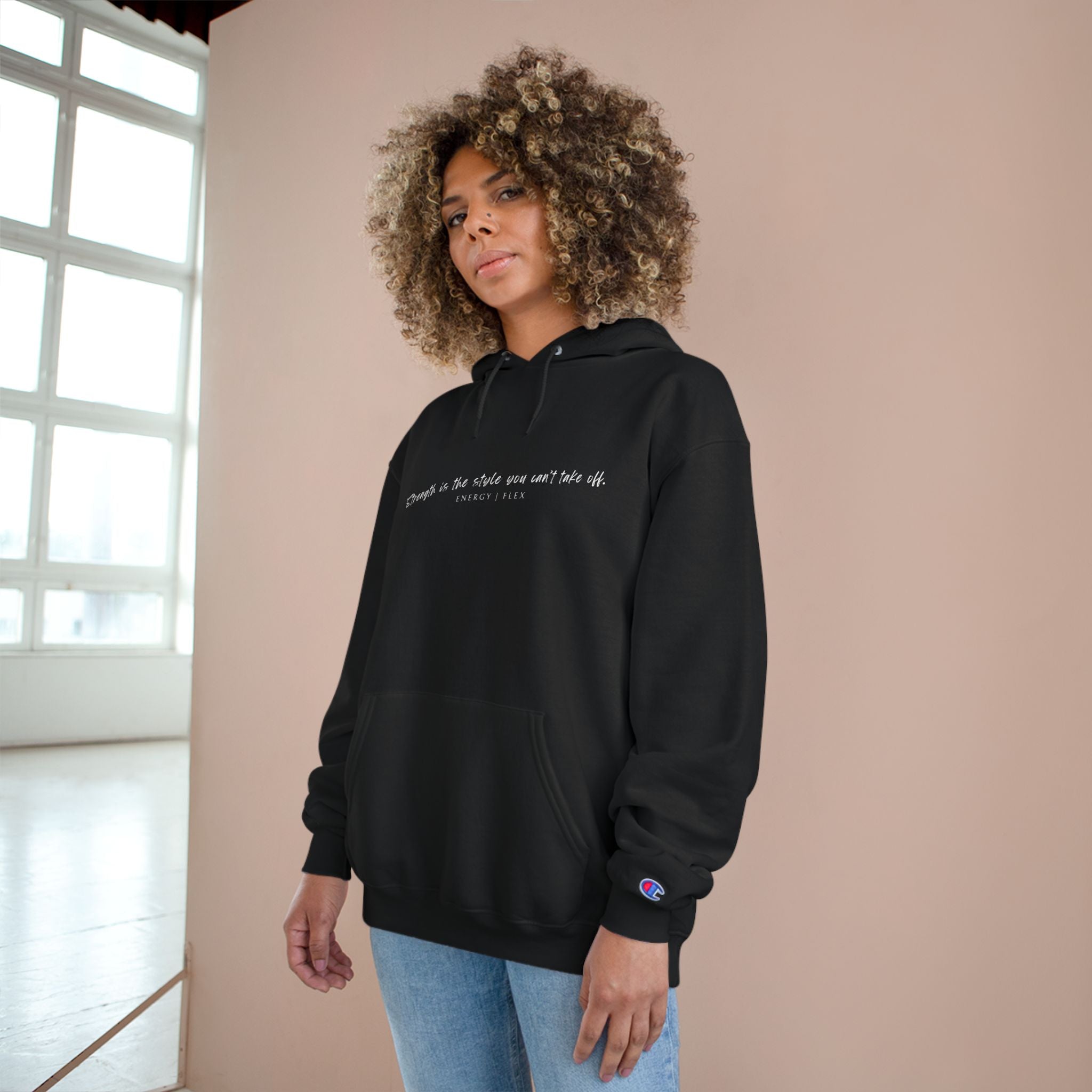 Inspirational Champion Hoodie - Strength & Sage Talk