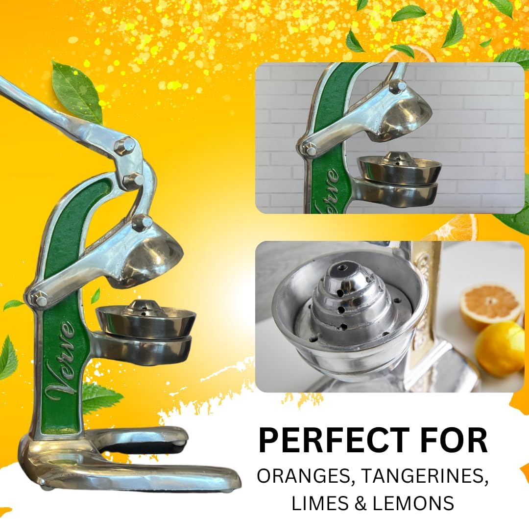 Artisan Cast Aluminum Manual Citrus Juicer – Professional Grade Hand Press