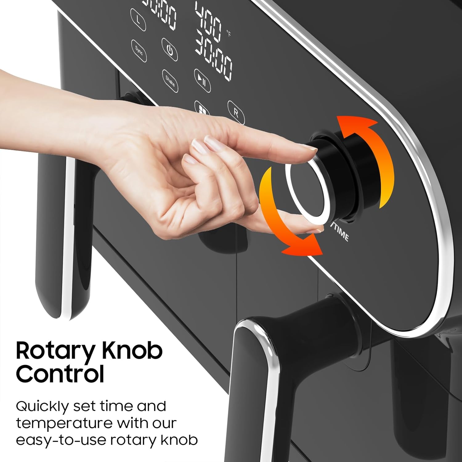 11QT Dual-Basket Digital Air Fryer – 6-in-1 Smart Cooker