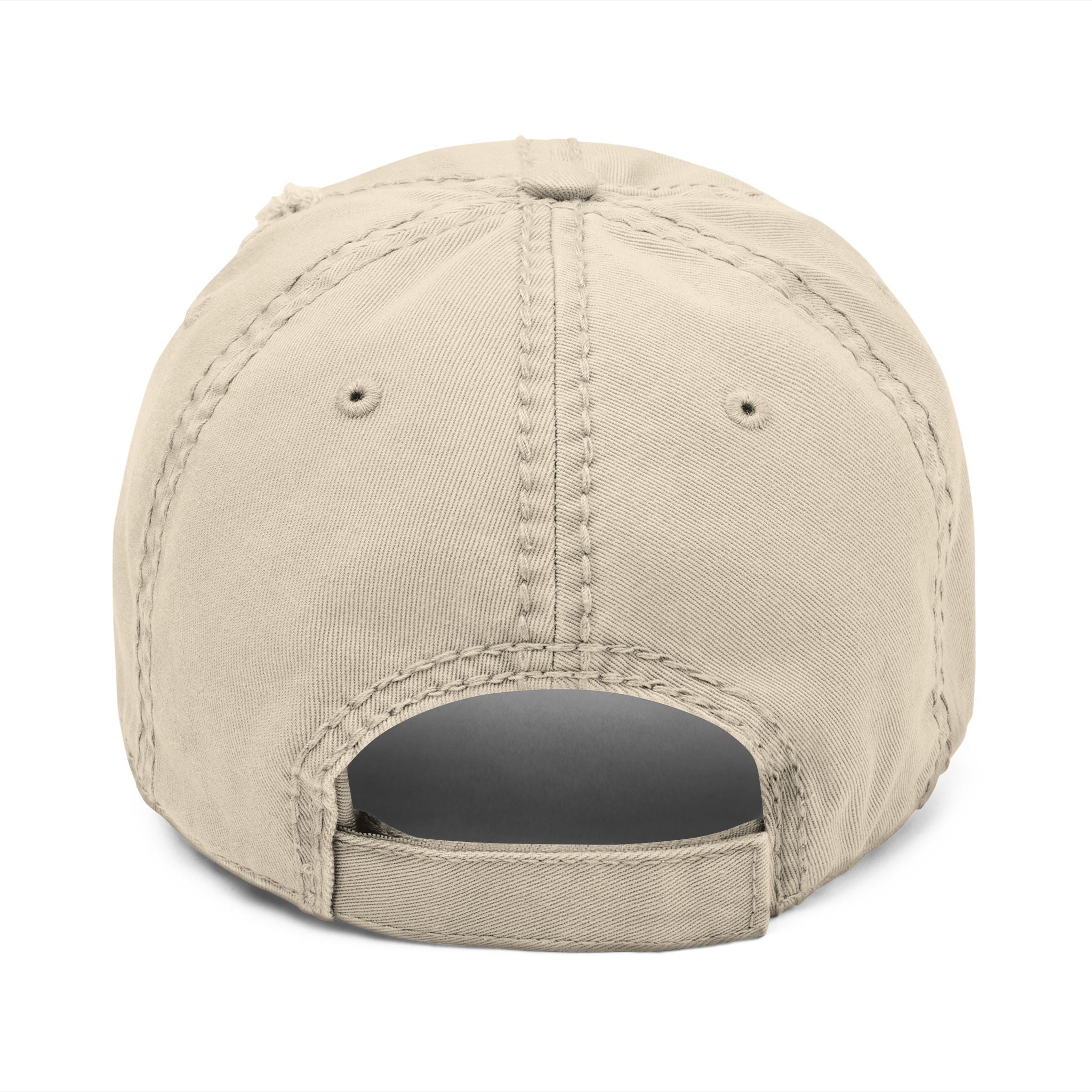 Khaki | Distressed Baseball Hat