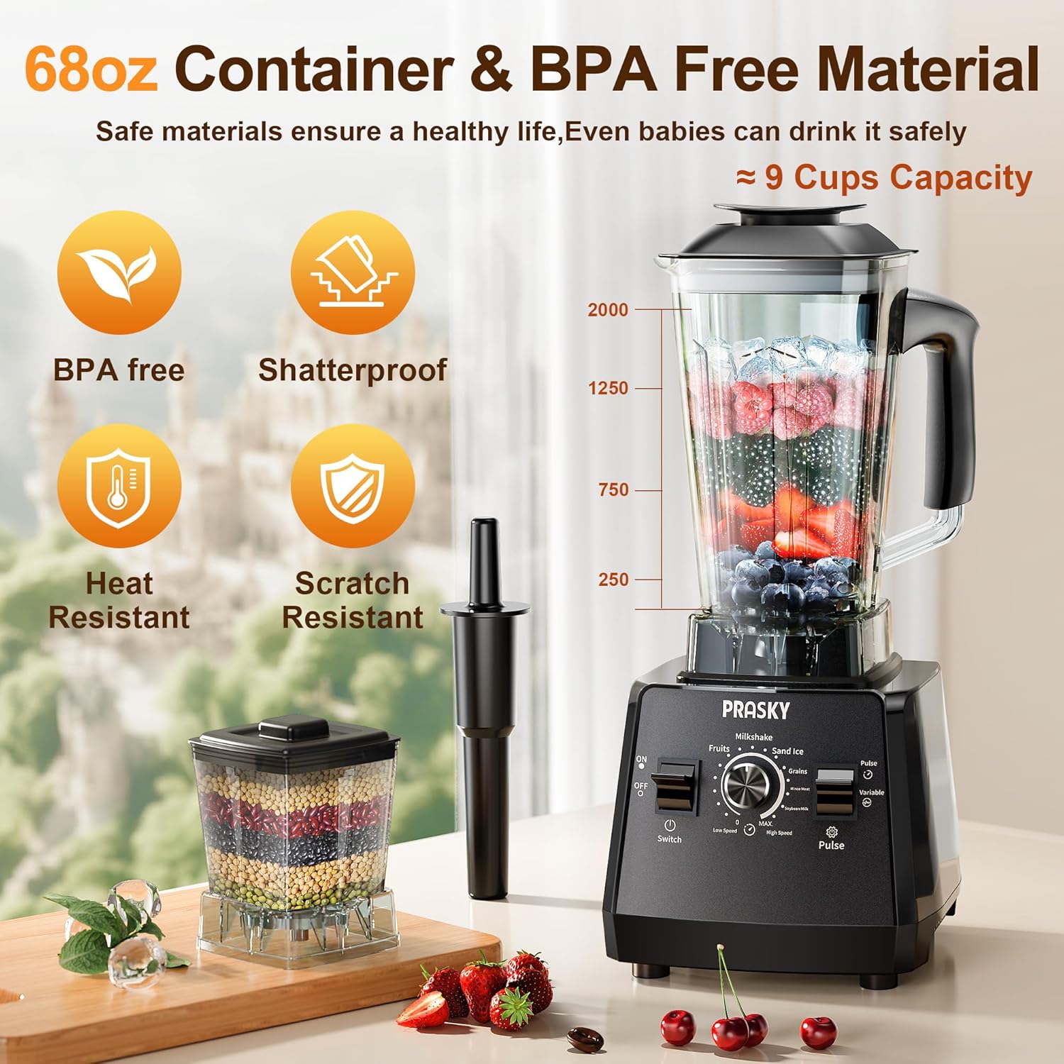 PRASKY PowerBlend Professional Blender