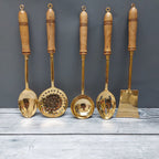 Brass Serving/Cooking Ladles - Set Of 5-2