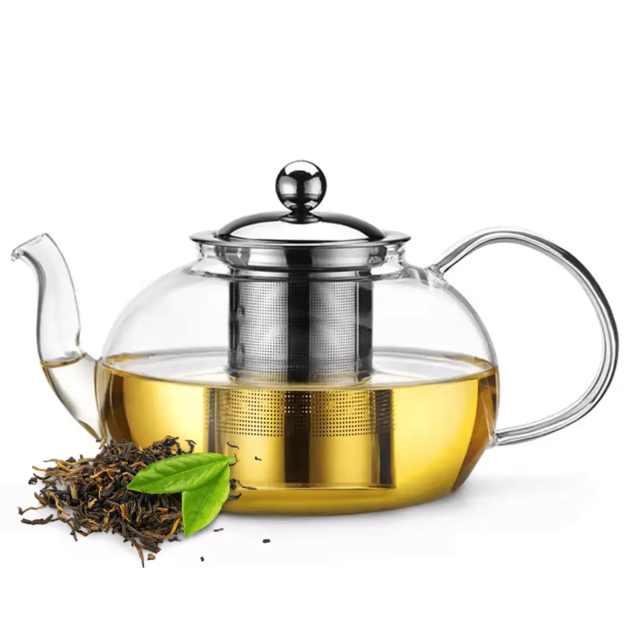 Clear Glass Tea Pot Set with Infuser, 20oz