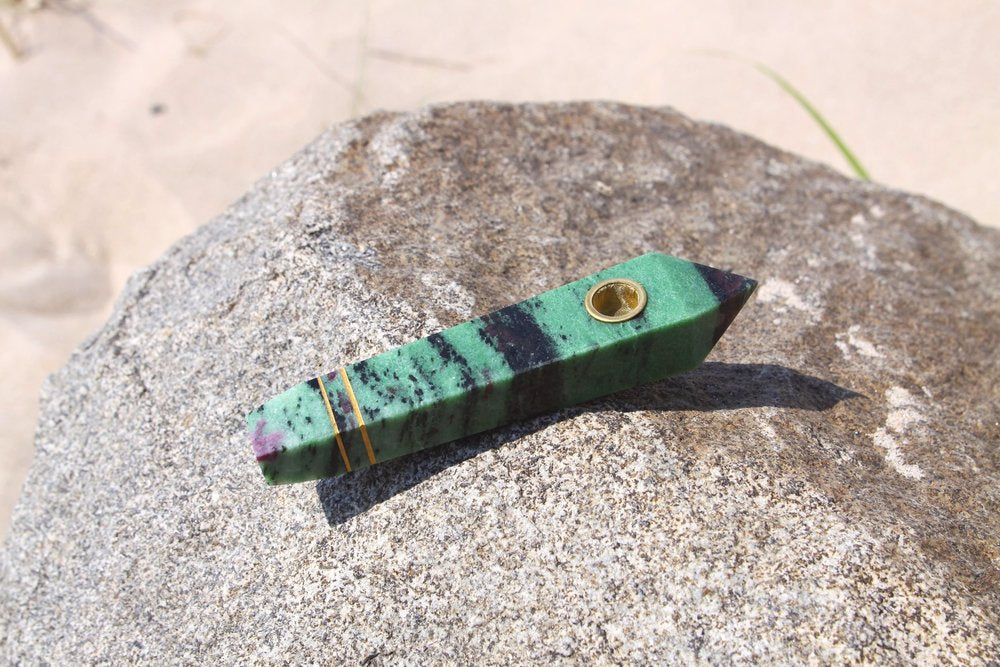 Ruby in Zoisite Pipe-1