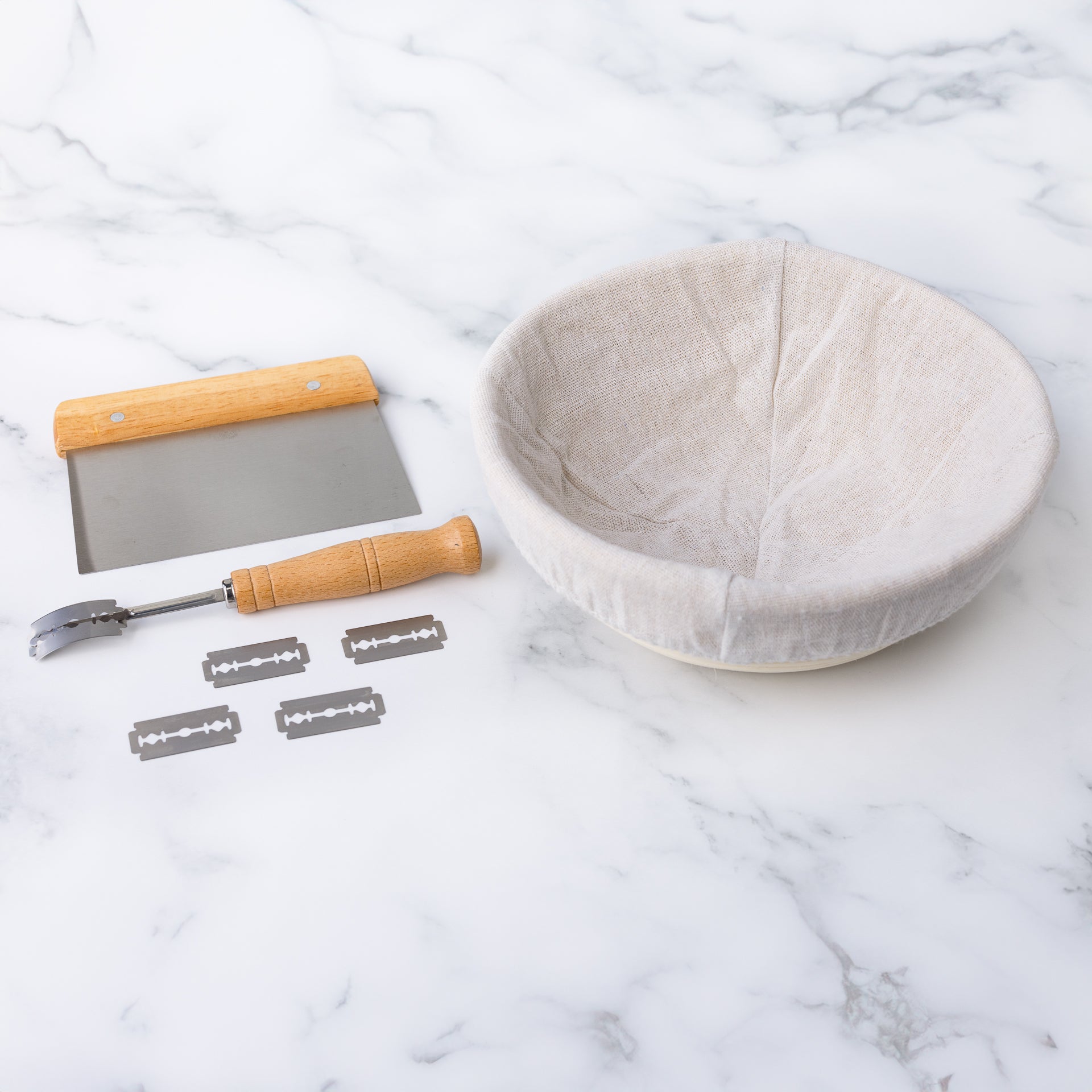 Sourdough Proofing Basket, Scraper & Lame-0