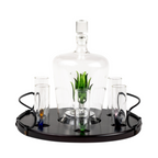 Tequila Decanter Tequila Glasses Set with Agave Decanter and 6 Agave Shot Glass With Stand, Perfect for Gifts for Tequila Lovers, 750mL Bottle, 3 OZ Shot Glass Party Decorations Cinco De Mayo (Agave)-4