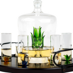 Tequila Decanter Tequila Glasses Set with Agave Decanter and 6 Agave Shot Glass With Stand, Perfect for Gifts for Tequila Lovers, 750mL Bottle, 3 OZ Shot Glass Party Decorations Cinco De Mayo (Agave)-3