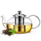 Clear Glass Tea Pot Set with Infuser, 20oz