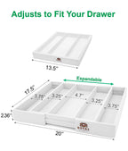 Cutlery And Utensil Organizer Tray White-4