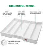 Cutlery And Utensil Organizer Tray White-2