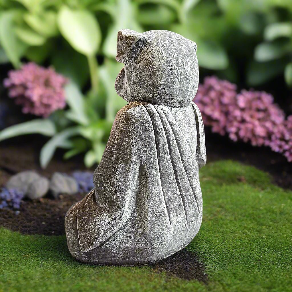 Zen Pup Buddha Dog Statue (9" x 6.5")-4