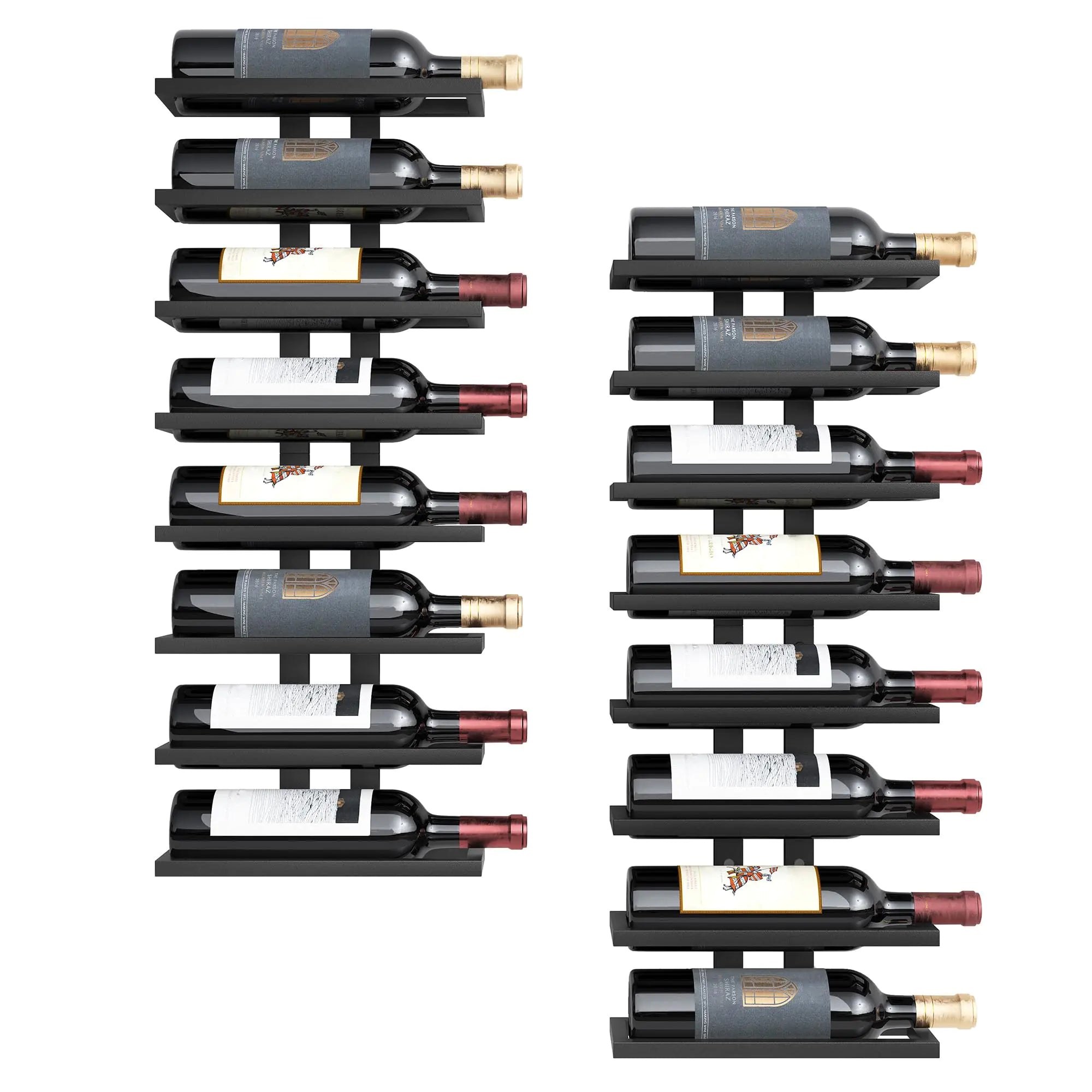 24-Bottle Wall Mounted Wine Rack – Modular Metal Storage & Display