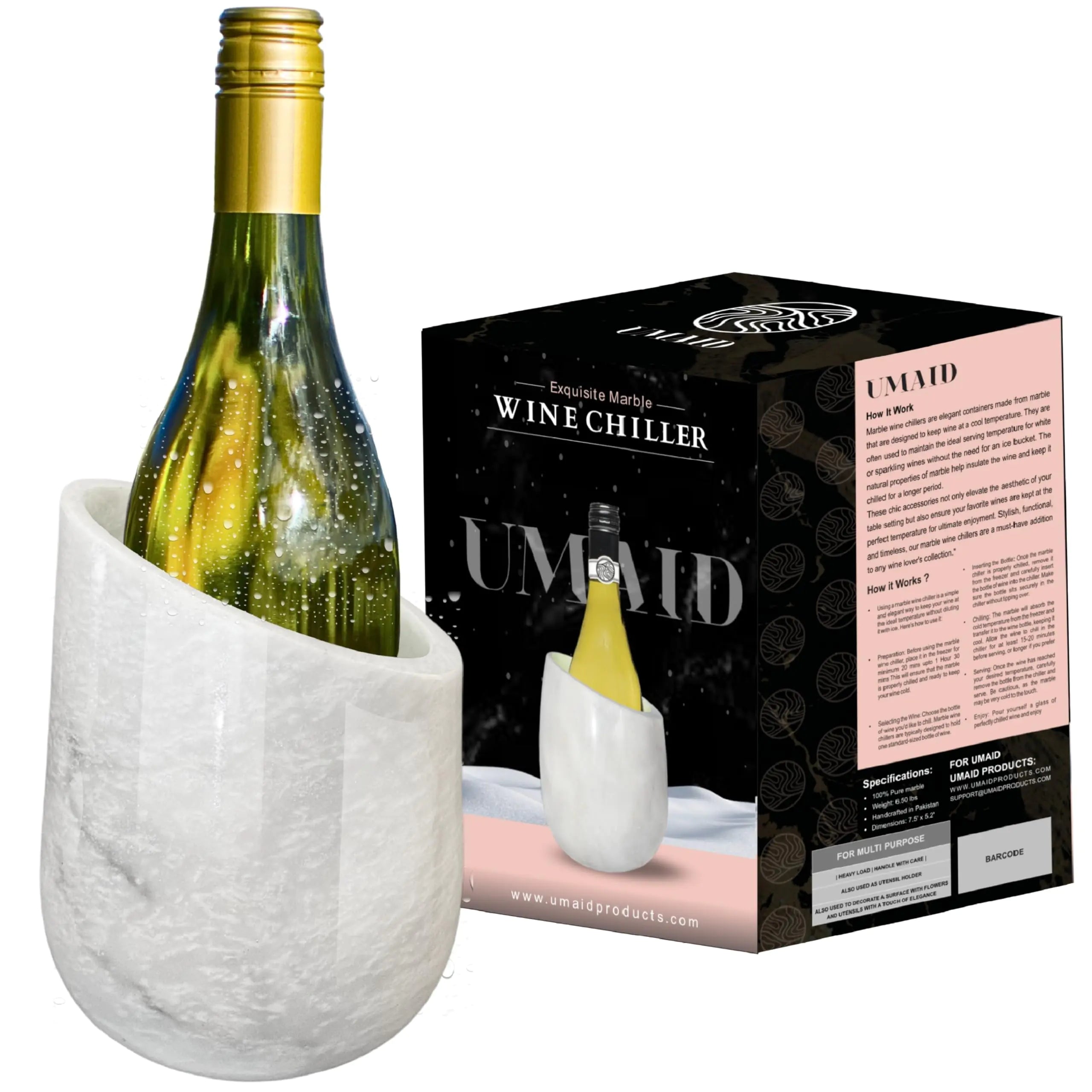 Elegant Marble Wine Cooler – UMAID Wine & Champagne Chiller