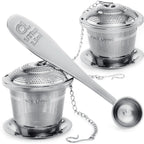 Premium Tea Infuser Set with Scoop & Drip Trays