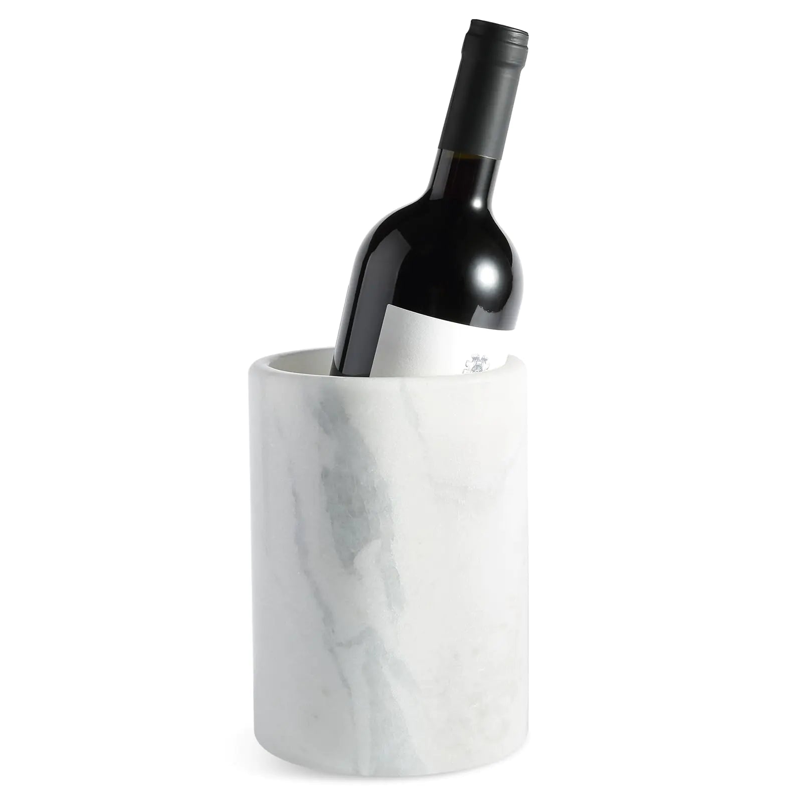 Marble Wine Bottle Chiller – Handmade Solid Marble Cooler & Vase